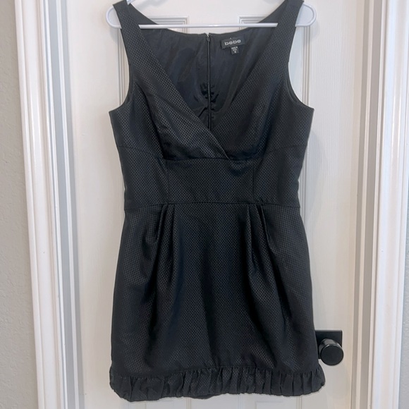 bebe Dresses & Skirts - Bebe Vintage  Bubble Hem  Black Dress.  Size 10